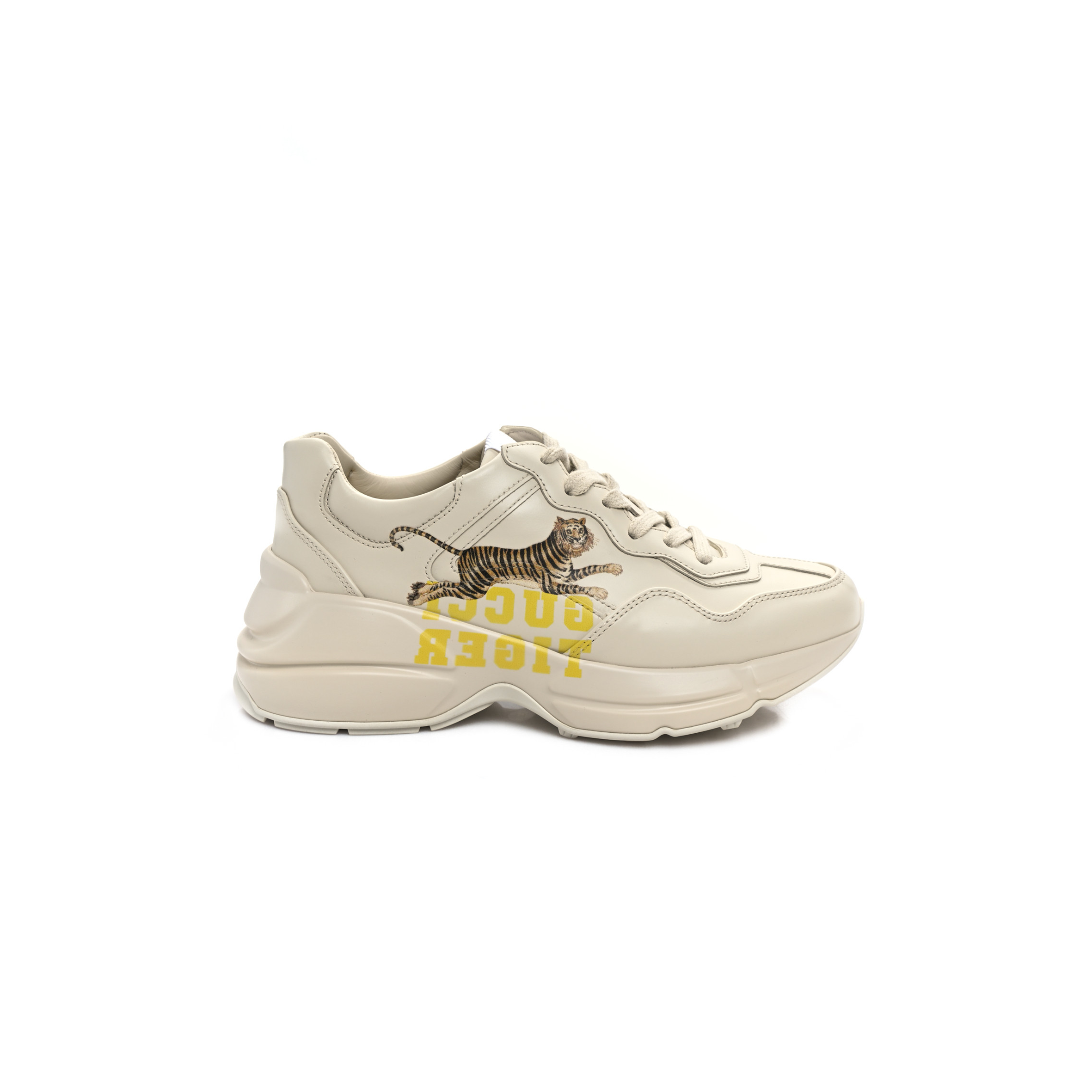 G*u*i calfskin tiger rhyton sneakers